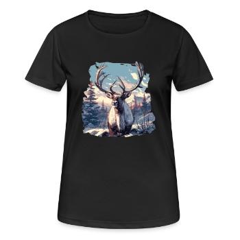 Renne Renne - T-shirt respirant Femme - noir - Devant - AI Model Female 172 light (172cm)