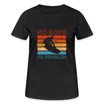 Wakeboard Wakeboarder Wakeboarding Gift - Women's Breathable T-Shirt - black - Front - AI Model Female 172 light (172cm)