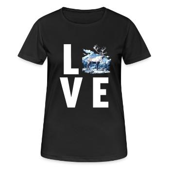Renne Renne - T-shirt respirant Femme - noir - Devant - AI Model Female 172 light (172cm)
