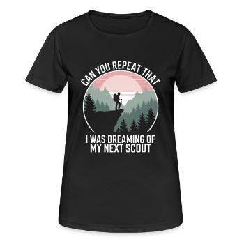 Scout Guide Scout Camping - T-shirt respirant Femme - noir - Devant - AI Model Female 172 light (172cm)