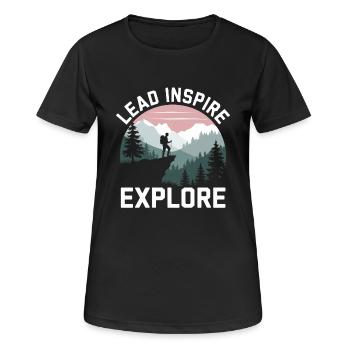 Scout Guide Scout Camping - T-shirt respirant Femme - noir - Devant - AI Model Female 172 light (172cm)
