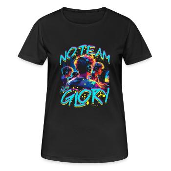 Esports Esport Multiplayer No Team No Glory - Frauen T-Shirt atmungsaktiv - Schwarz - Vorne - AI Model Female 172 light (172cm)