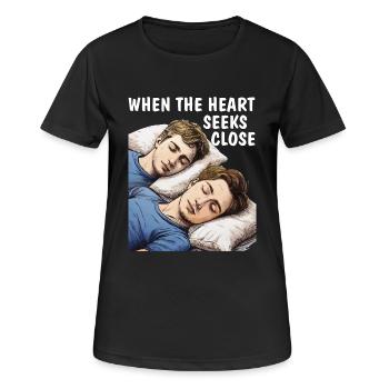 WHEN THE HEART SEEKS CLOSE - Women's Breathable T-Shirt - black - Front - AI Model Female 172 light (172cm)
