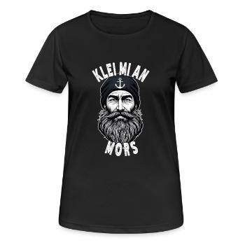 Klei Mi An Mors, marin de la mer du Nord en Frise orientale - T-shirt respirant Femme - noir - Devant - AI Model Female 172 light (172cm)