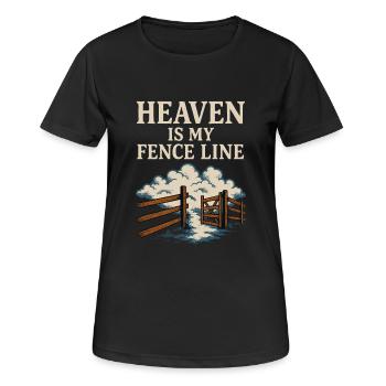 Chrétien Homesteader Foi Agriculture Vie lugubre - T-shirt respirant Femme - noir - Devant - AI Model Female 172 light (172cm)