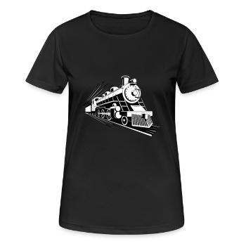 Train - T-shirt respirant Femme - noir - Devant - AI Model Female 172 light (172cm)
