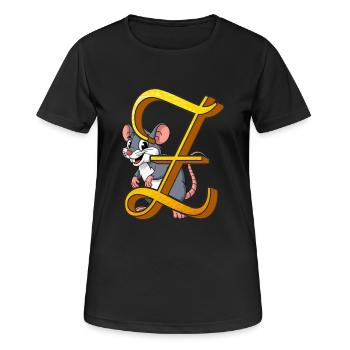 LETTER Z - Women's Breathable T-Shirt - black - Front - AI Model Female 172 light (172cm)