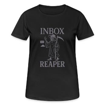 From vacation mode from the Queen Vacation office - Women's Breathable T-Shirt - black - Front - AI Model Female 172 light (172cm)