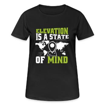Systèmes d’information géographique - T-shirt respirant Femme - noir - Devant - AI Model Female 172 light (172cm)