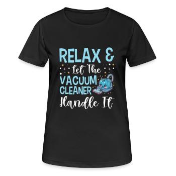 Reinigung Liebhaber Reinigungskraft - Frauen T-Shirt atmungsaktiv - Schwarz - Vorne - AI Model Female 172 light (172cm)