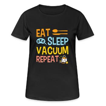 Nettoyant Lover Cleaner - T-shirt respirant Femme - noir - Devant - AI Model Female 172 light (172cm)
