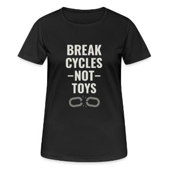 Emotional Verfügbarer Vater Sanfter - Frauen T-Shirt atmungsaktiv - Schwarz - Vorne - AI Model Female 172 light (172cm)
