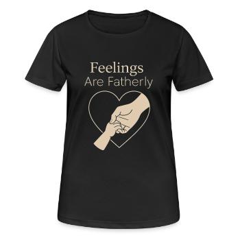 Emotional Verfügbarer Vater Sanfter - Frauen T-Shirt atmungsaktiv - Schwarz - Vorne - AI Model Female 172 light (172cm)
