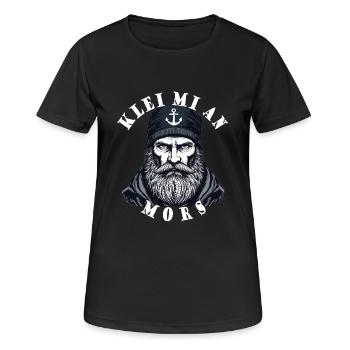 Klei Mi An Mors, marin de la mer du Nord en Frise orientale - T-shirt respirant Femme - noir - Devant - AI Model Female 172 light (172cm)