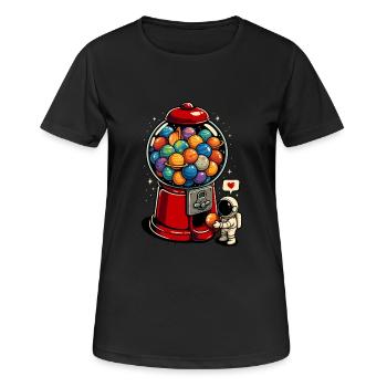 Gumball Galaxy - Women's Breathable T-Shirt - black - Front - AI Model Female 172 light (172cm)