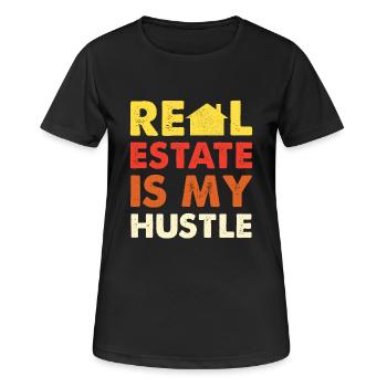 Immobilien Sind Mein Geschäft - Frauen T-Shirt atmungsaktiv - Schwarz - Vorne - AI Model Female 172 light (172cm)