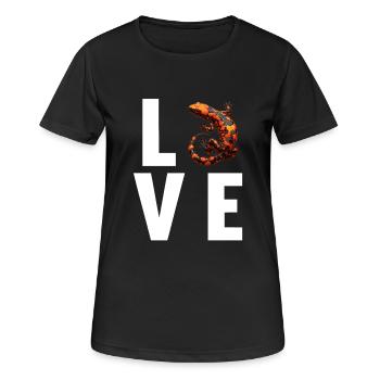 Salamanders Salamander - Women's Breathable T-Shirt - black - Front - AI Model Female 172 light (172cm)