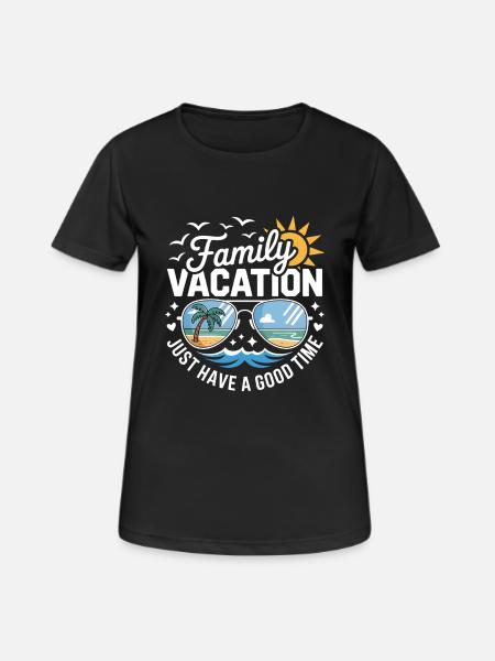 Funny Family Holiday Saying - Women's Breathable T-Shirt - black