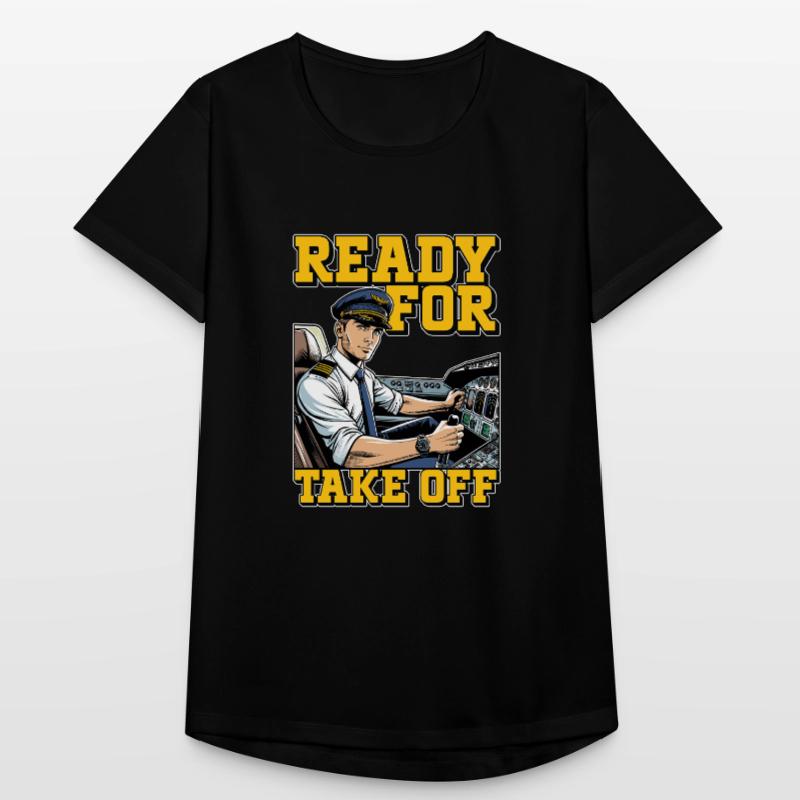 Flight Instructor Ready For Take Off Pilot School Women's Breathable T-Shirt