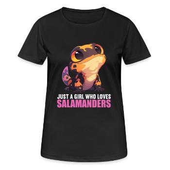 Salamanders Salamander - Women's Breathable T-Shirt - black - Front - AI Model Female 172 light (172cm)