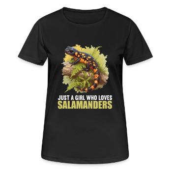 Salamanders Salamander - Women's Breathable T-Shirt - black - Front - AI Model Female 172 light (172cm)