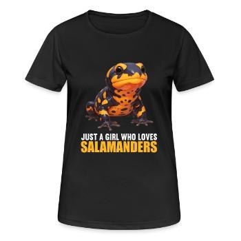Salamanders Salamander - Women's Breathable T-Shirt - black - Front - AI Model Female 172 light (172cm)