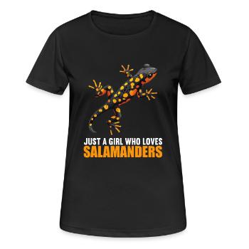Salamanders Salamander - Women's Breathable T-Shirt - black - Front - AI Model Female 172 light (172cm)