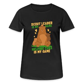 Guide scout Groupe scout - T-shirt respirant Femme - noir - Devant - AI Model Female 172 light (172cm)