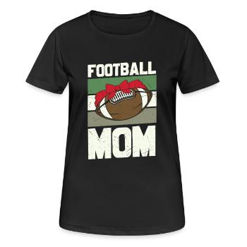 Football Mom Vintage Sports Design - T-shirt respirant Femme - noir - Devant - AI Model Female 172 light (172cm)