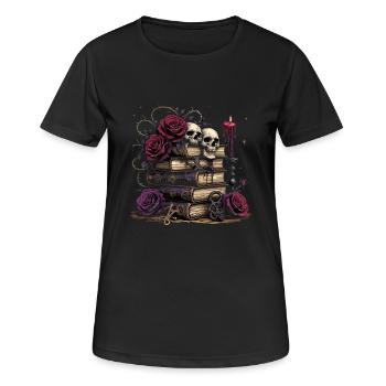 Dark Romance Booktok - Women's Breathable T-Shirt - black - Front - AI Model Female 172 light (172cm)
