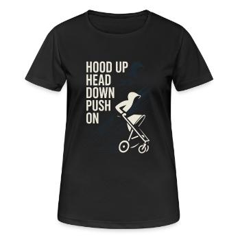 Nursery Dad Fatherhood Pride - Women's Breathable T-Shirt - black - Front - AI Model Female 172 light (172cm)