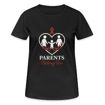Sensibilisation des parents à la décision - T-shirt respirant Femme - noir - Devant - AI Model Female 172 light (172cm)