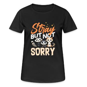 Unterstützen Sie Lokale Straßenkatzen - Frauen T-Shirt atmungsaktiv - Schwarz - Vorne - AI Model Female 172 light (172cm)