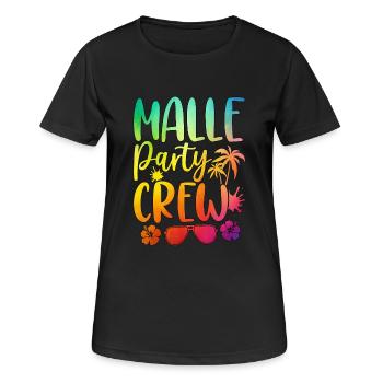 Malle Party Crew - Women's Breathable T-Shirt - black - Front - AI Model Female 172 light (172cm)