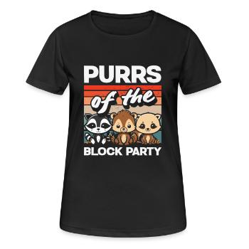 Unterstützen Sie Lokale Straßenkatzen - Frauen T-Shirt atmungsaktiv - Schwarz - Vorne - AI Model Female 172 light (172cm)