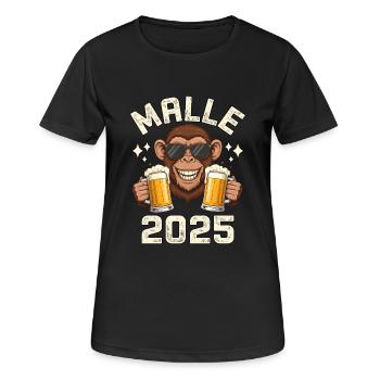 Malle 2025 Monkeys - Women's Breathable T-Shirt - black - Front - AI Model Female 172 light (172cm)