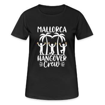 Malle Hangover Crew - Frauen T-Shirt atmungsaktiv - Schwarz - Vorne - AI Model Female 172 light (172cm)