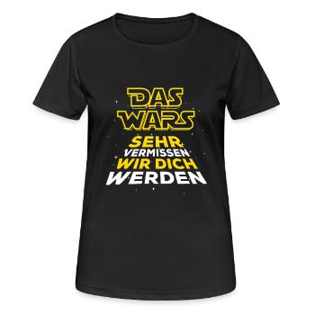 Das Wars - Verabschiedung - Mitarbeiter - Frauen T-Shirt atmungsaktiv - Schwarz - Vorne - AI Model Female 172 light (172cm)
