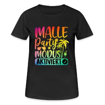 Malle Party Mode Enabled - Women's Breathable T-Shirt - black - Front - AI Model Female 172 light (172cm)