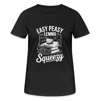 Facile à presser - T-shirt respirant Femme - noir - Devant - AI Model Female 172 light (172cm)