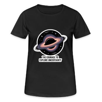 EIN SCHWARZES LOCH - Frauen T-Shirt atmungsaktiv - Schwarz - Vorne - AI Model Female 172 light (172cm)