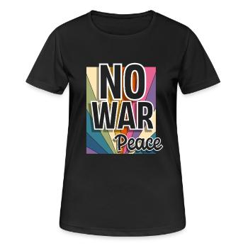 Peace Peace Freedom No War - Women's Breathable T-Shirt - black - Front - AI Model Female 172 light (172cm)
