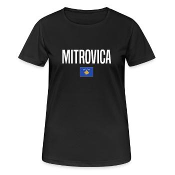 Mitrovica, Kosovo - T-shirt respirant Femme - noir - Devant - AI Model Female 172 light (172cm)