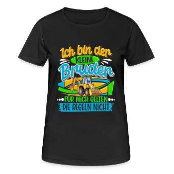 Kleiner Bruder Bagger - Frauen T-Shirt atmungsaktiv - Schwarz - Vorne - AI Model Female 172 light (172cm)