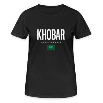 Khobar Saudi-Arabien - Frauen T-Shirt atmungsaktiv - Schwarz - Vorne - AI Model Female 172 light (172cm)