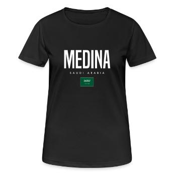 Medina Saudi-Arabien - Frauen T-Shirt atmungsaktiv - Schwarz - Vorne - AI Model Female 172 light (172cm)