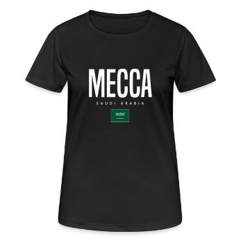 Mecca Saudi-Arabien - Frauen T-Shirt atmungsaktiv - Schwarz - Vorne - AI Model Female 172 light (172cm)