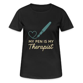 Gratitude Practice Journal Lover Emotional - Women's Breathable T-Shirt - black - Front - AI Model Female 172 light (172cm)