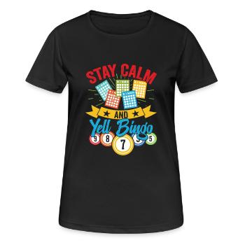 Bingo Gift Bingo Player Bingo Party - Women's Breathable T-Shirt - black - Front - AI Model Female 172 light (172cm)