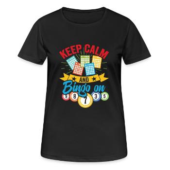 Bingo Fun Gift Bingo Lover Bingo On - Women's Breathable T-Shirt - black - Front - AI Model Female 172 light (172cm)